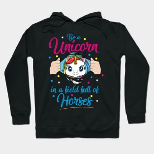 Cute Unicorn Funny Saying Pretty Rainbow Colors Fairytale Hoodie